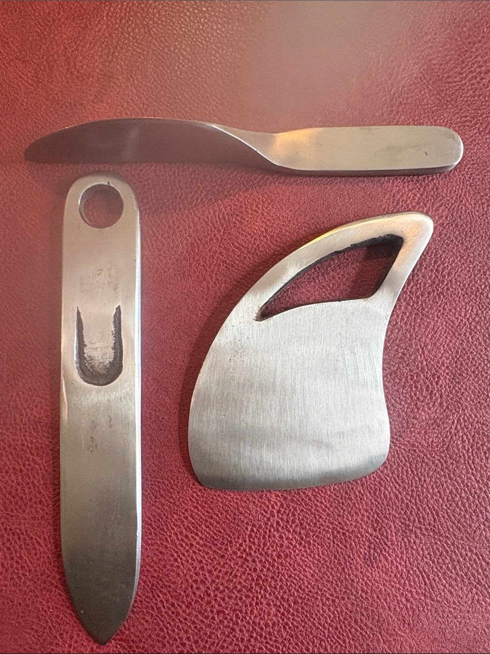 Crate&Barrel Stainless Steel Kitchen Gadget Trio - Silver